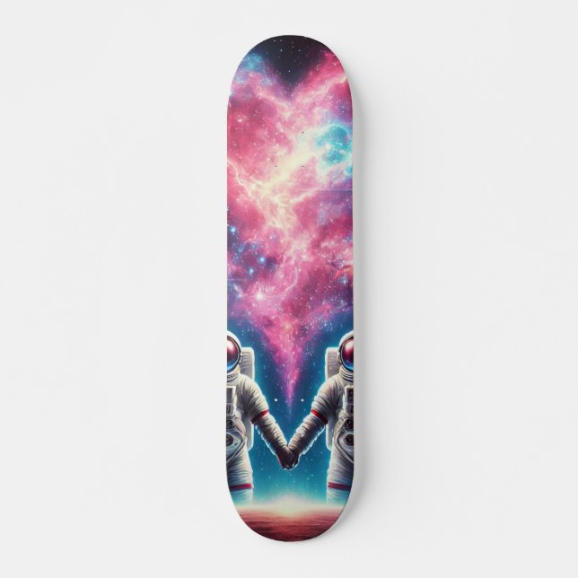 Astronauten Galaxy Skateboard Deck (Vorne)