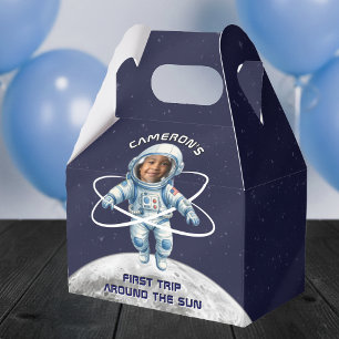 Astronauten-Geburtstagsfeier 1. Reise um die Sonne Geschenkschachtel