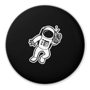 Astronauten-Geschenk-Musik-Raum-Radio-Universum Keramikknauf
