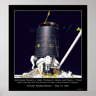 Astronauten Hieb, Akers und Thout Poster