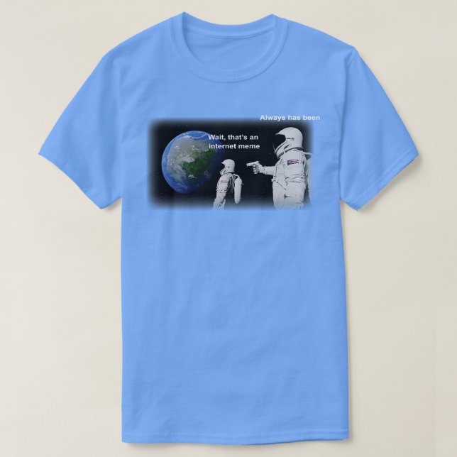 Astronauten im Raummeme T-Shirt (Design vorne)