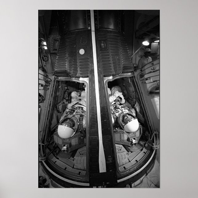 Astronauten in Gemini 4 Kapseln Poster (Vorne)