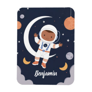 Astronauten Junge Weltraum Personalisierte Kinder Magnet