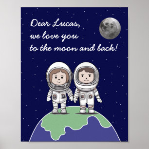 Astronauten mit gedämpften Farben von Jo Images Poster