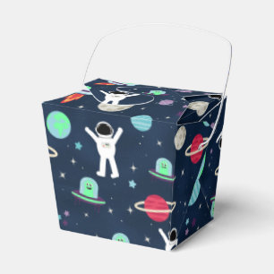 Astronauten Planeten Raketen und Aliens Geschenkschachtel
