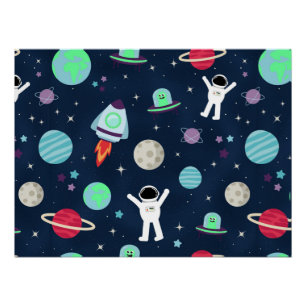 Astronauten Planeten Raketen und Aliens Poster