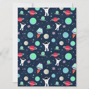 Astronauten Planeten Raketen und Aliens Save The Date