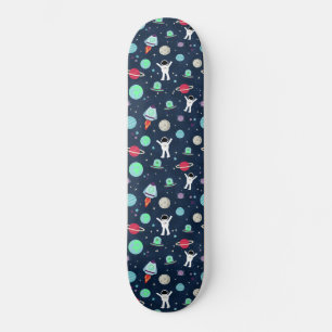 Astronauten Planeten Raketen und Aliens Skateboard