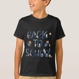 Astronauten Planets Space, zurück zur Schule T-Shirt