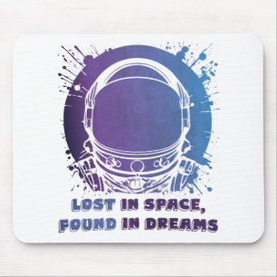 Astronauten-Porträt - Verloren im Weltraum - Mausp Mousepad