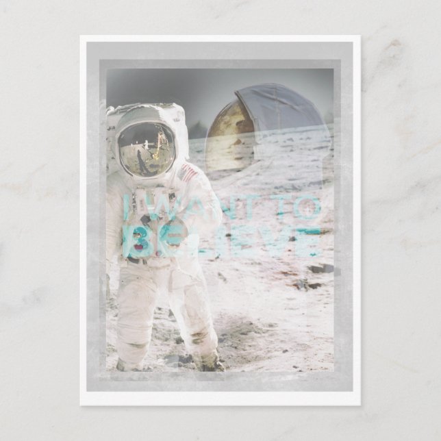 Astronauten Postkarte (Vorderseite)