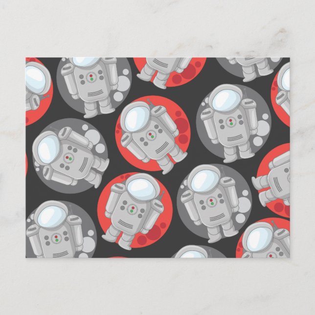 Astronauten Postkarte (Vorderseite)