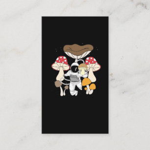 Astronauten Psychedelische Pilze Visitenkarte