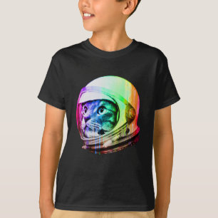 Astronauten-Raum-Katze T-Shirt