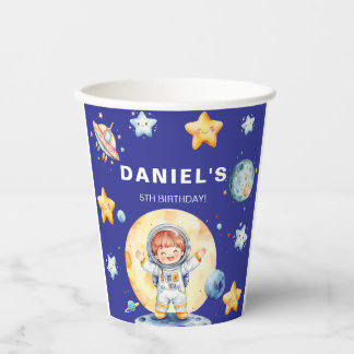 Astronauten Raumfahrt-Themed Custom Birthday Party Pappbecher