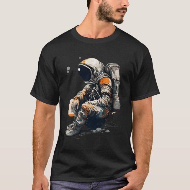Astronauten Raumfahrtwissenschaftler T-Shirt (Vorderseite)