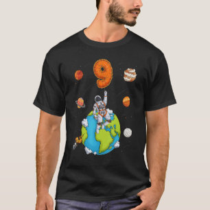 Astronauten Raumschiffe 9 9 9 Jahre alt 9. Geburt T-Shirt