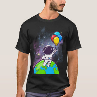 Astronauten schwimmen mit Balloons T-Shirt