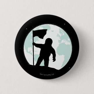 Astronauten-Silhouette Button