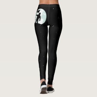 Astronauten-Silhouette Leggings