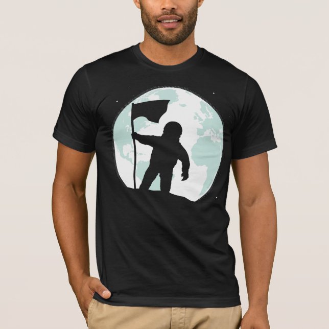 Astronauten-Silhouette T-Shirt (Vorderseite)