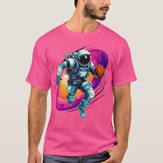 Astronauten spielen Basketball im Weltraum 1 T-Shirt