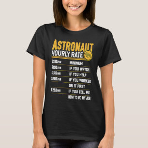 Astronauten Stundenplaneten Raumfahrtplaner T-Shirt