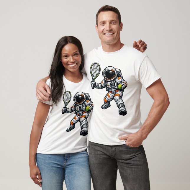 Astronauten Tennis T-Shirt (Unisex)