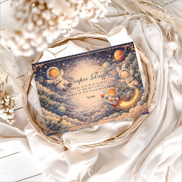 Astronauten Tiere Weltraum Windel Verlosung Begleitkarte