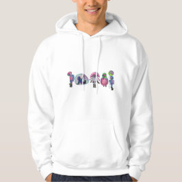 Astronauten und Blasen Hoodie