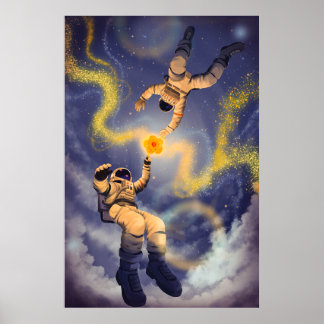 Astronauten und Sternenstaub Poster