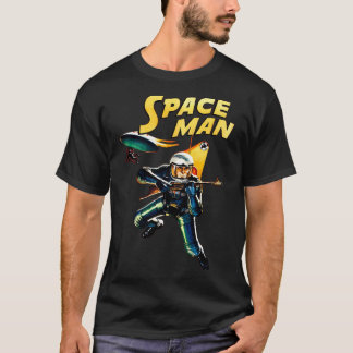 Astronauten, Vintage Raumschiffe Science Fiction f T-Shirt