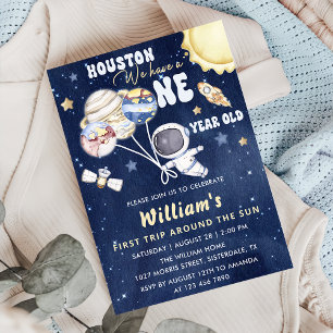 Astronauten Weltraum erste Reise um die Sonne zum Einladung