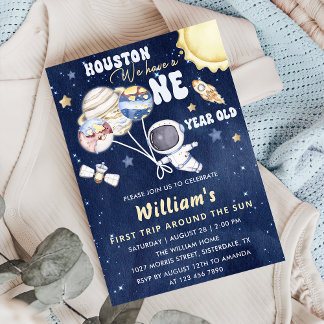 Astronauten Weltraum erste Reise um die Sonne zum  Einladung