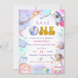 Astronauten Weltraum erste Reise um die Sonne zum Einladung