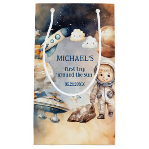 Astronauten Weltraum Erste Reise um die Sonnenkorb Kleine Geschenktüte