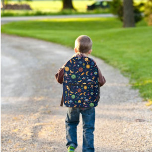Astronauten Weltraum, zurück zum Schulkind Bedruckter Rucksack