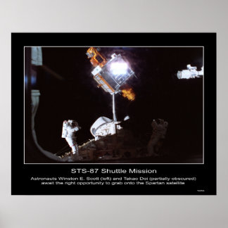 Astronauten Winston E. Scott und Ta... Poster