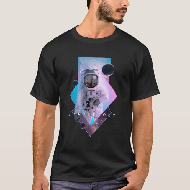 Astronautenästhetischer Vaporwave-Wellness-Center T-Shirt (Vorderseite)