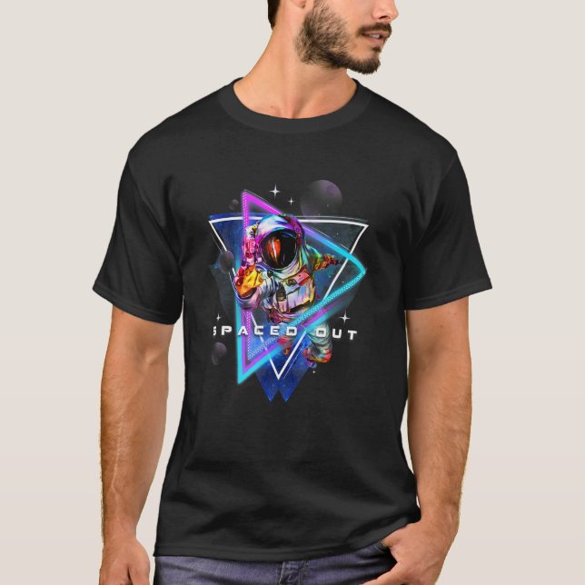 Astronautenästhetischer Vaporwave-Wellness-Center T-Shirt (Vorderseite)