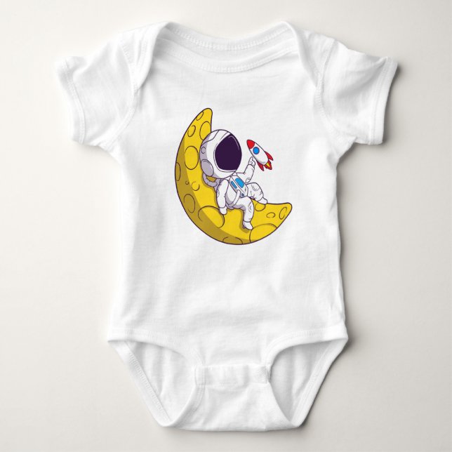 Astronautenbaby! Baby Strampler (Vorderseite)