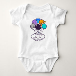 Astronautenballons! Baby Strampler