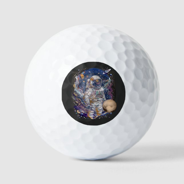 Astronautendesign Golfball (Vorderseite)