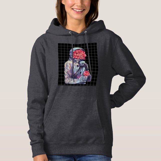 Astronautendesign Hoodie (Vorderseite)