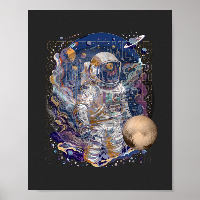 Astronautendesign Poster (Vorne)