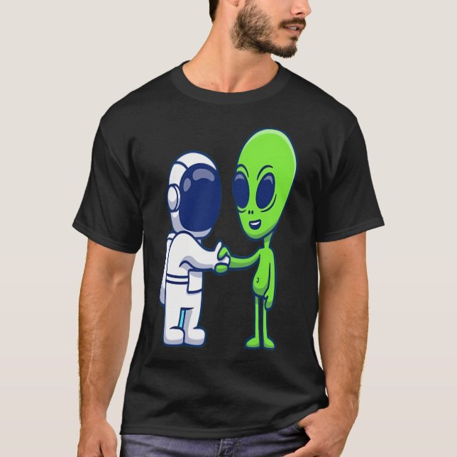 Astronautendesign T-Shirt (Vorderseite)
