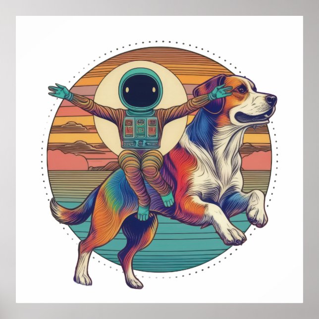 Astronautenfahrt Poster (Vorne)