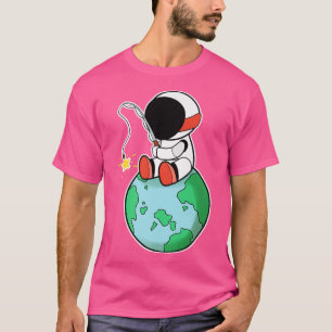 Astronautenfischerei auf Erden Premium T-Shirt