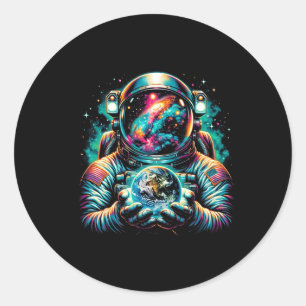 Astronautenflugzeuge Astronautenwissenschaftsraum Runder Aufkleber