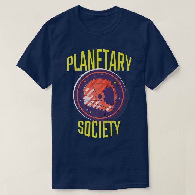 Astronautengalaxie Weltraum der Planetengesellscha T-Shirt (Design vorne)